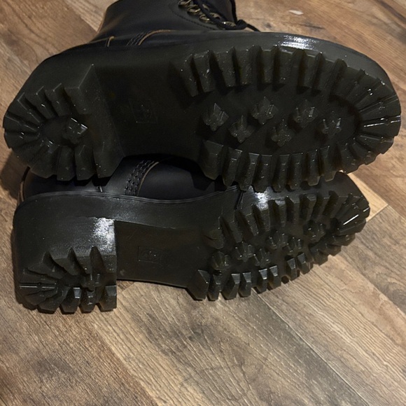 Dr. Martens Leona Black Combat Boots - Picture 13 of 13